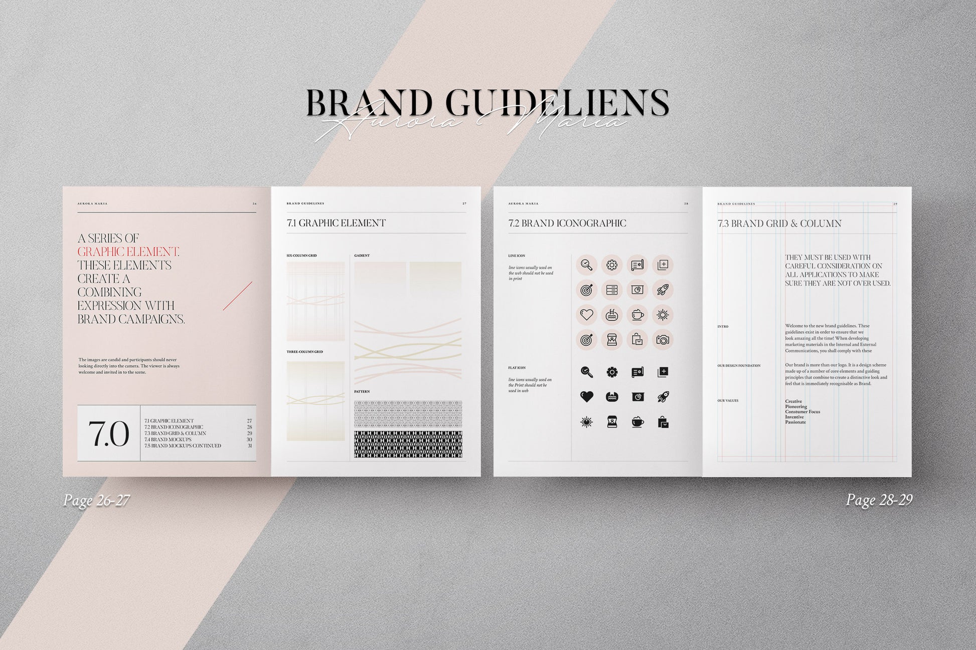 Aurora - brand identity, guideline and assets.